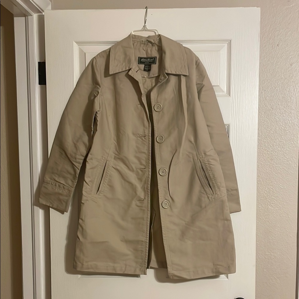Eddie Bauer Beige Trench Coat - women’s medium